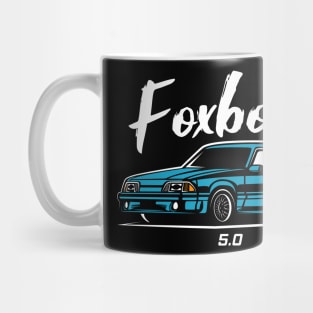 Blue Racing Fox Body Stang Mug